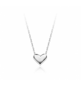 Sølv halskæde til kvinder prasiolite-heart