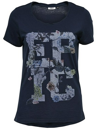 Only T-shirt blomster