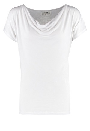 Hvid t-shirt folde