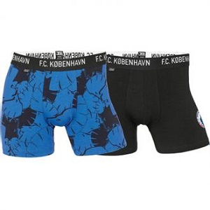 Boxershorts i sort og blå pakke